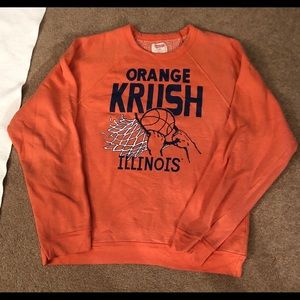Homage Orange Krush Illinois bball sweatshirt